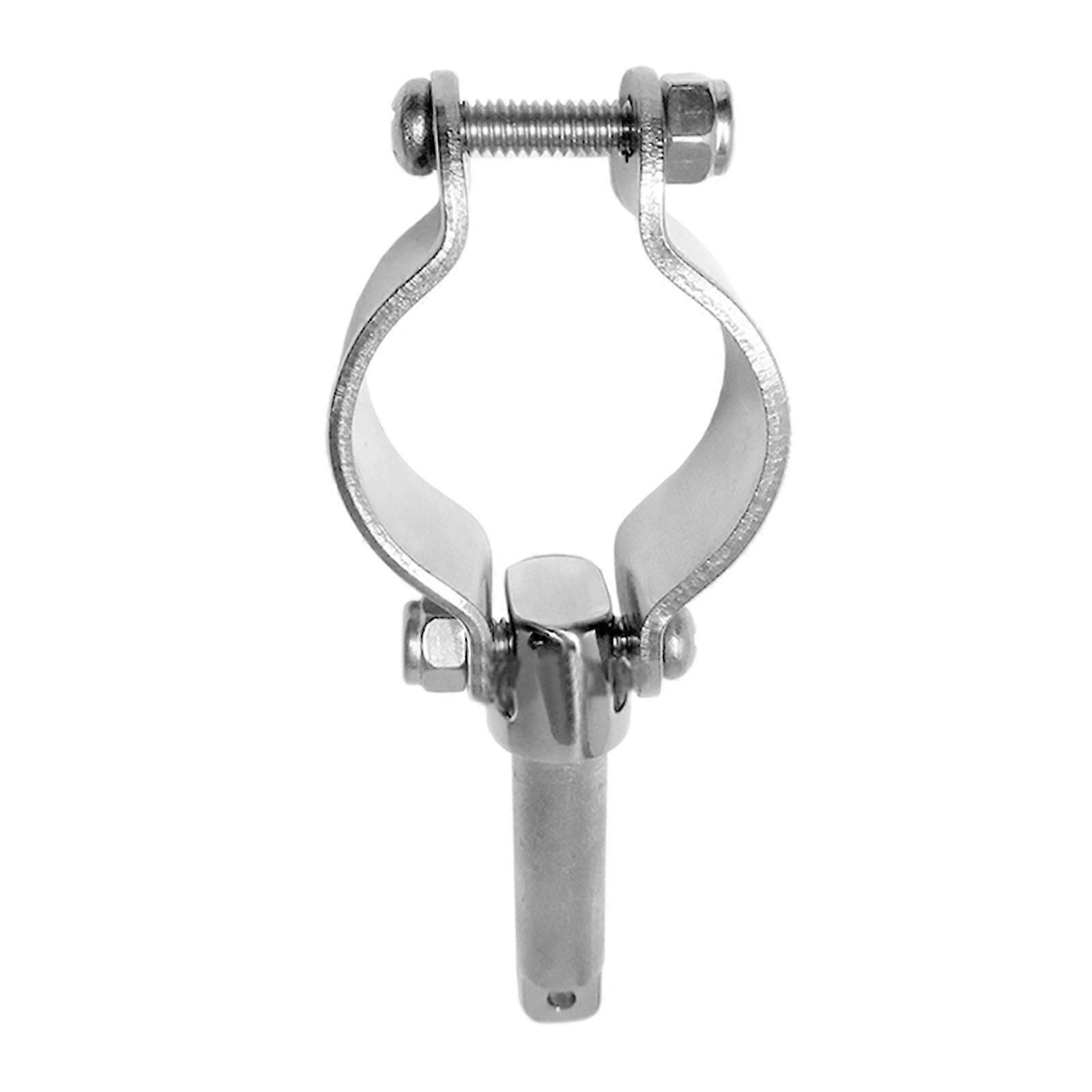 Clamp on Oarlock for 1/2" Socket Yacht Boat Fishing Clamp-On Oar Lock Silver