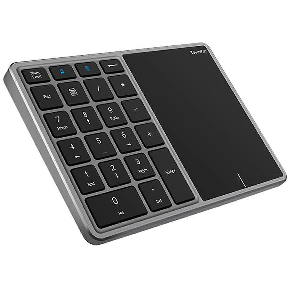 BT-14 Bluetooth-compatible / 2.4G Wireless Mini Numeric Keyboard Computer Laptop Keypad with Touchpa