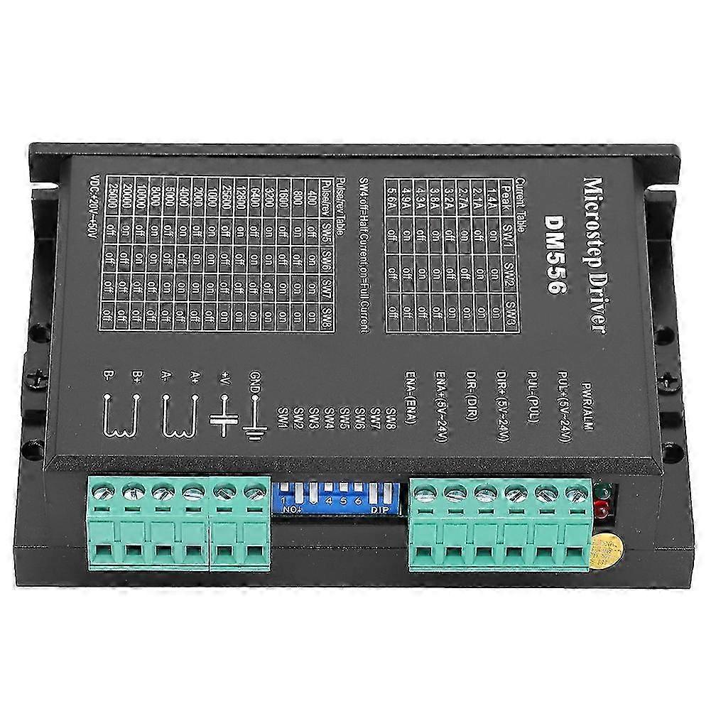 DM556 Stepper Motor Driver 20‑50VDC Low Noise Anti‑Interference 200kHz Pulse Input Frequency