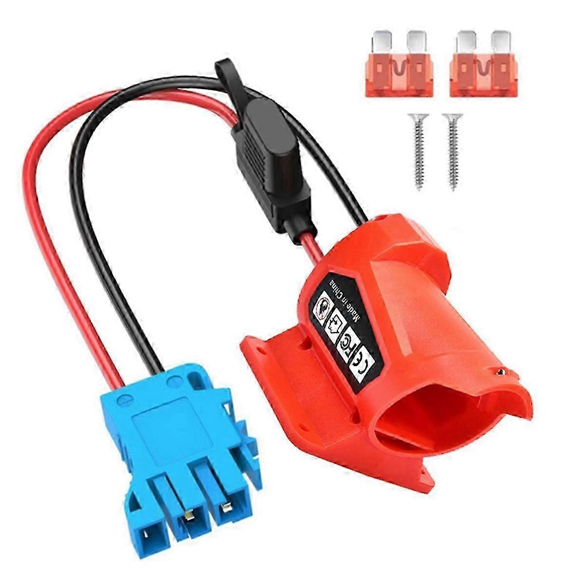 Battery Adapter for 12V M12 Battery for DIY Ride on Truck, Robotics, RC Toys Blue Plug