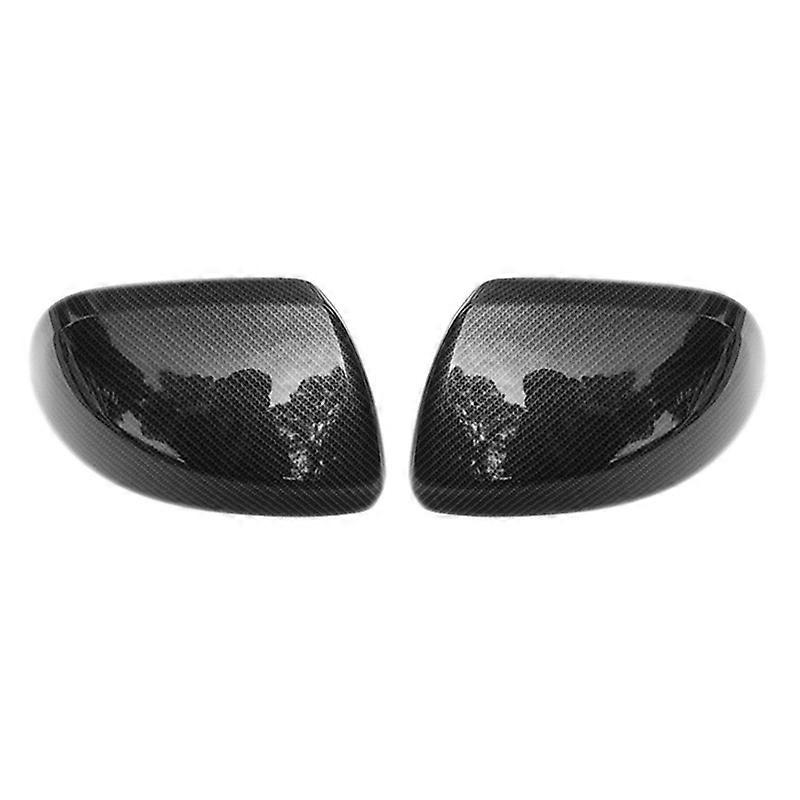 ABS Carbon Fiber Exterior Rearview Mirror Cover Caps