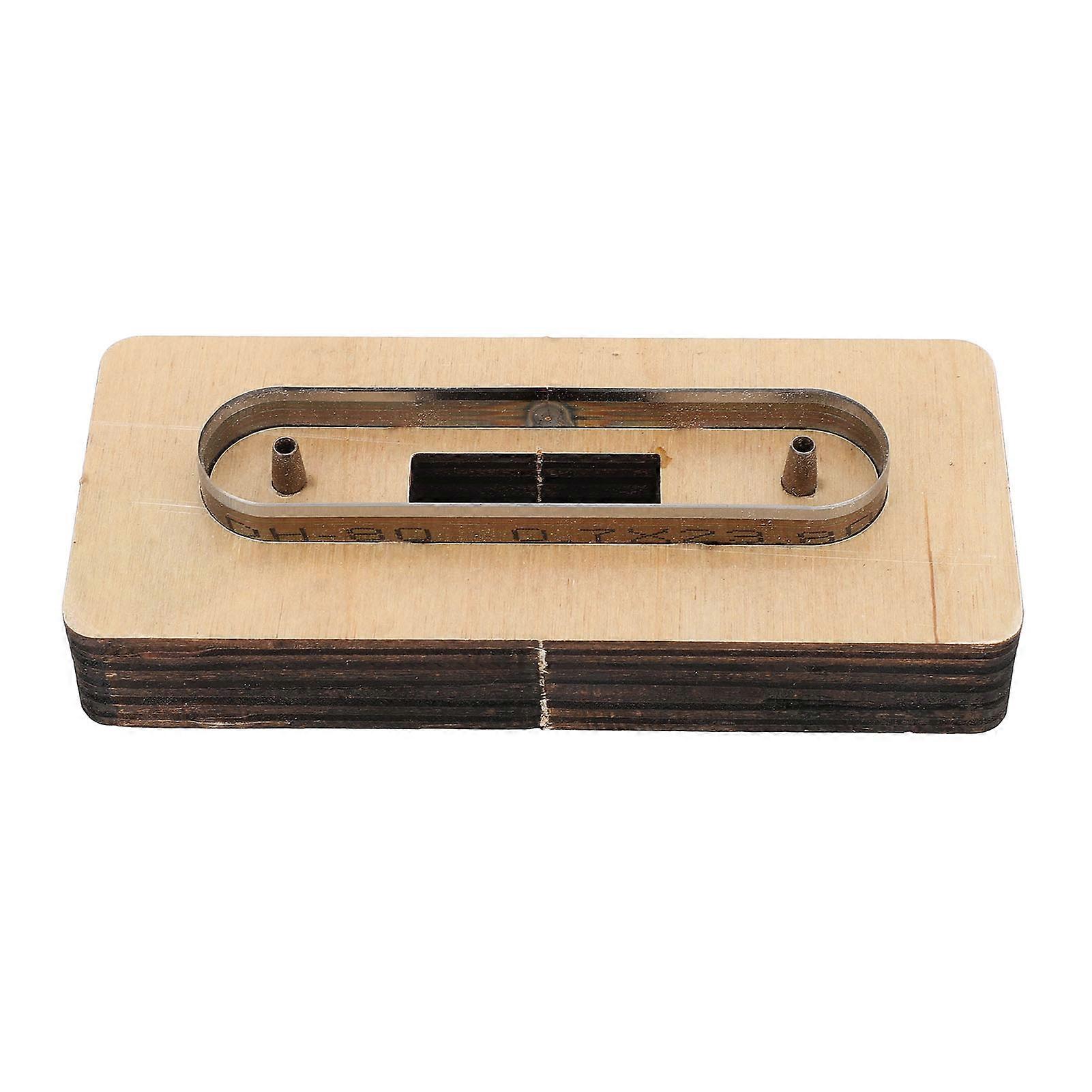 Leather Cutting Die Cable Straps Cord Organizer Wooden Cutting Dies Cutter Mould for DIY Craft L 1.8x9.5cm / 0.7x3.7in