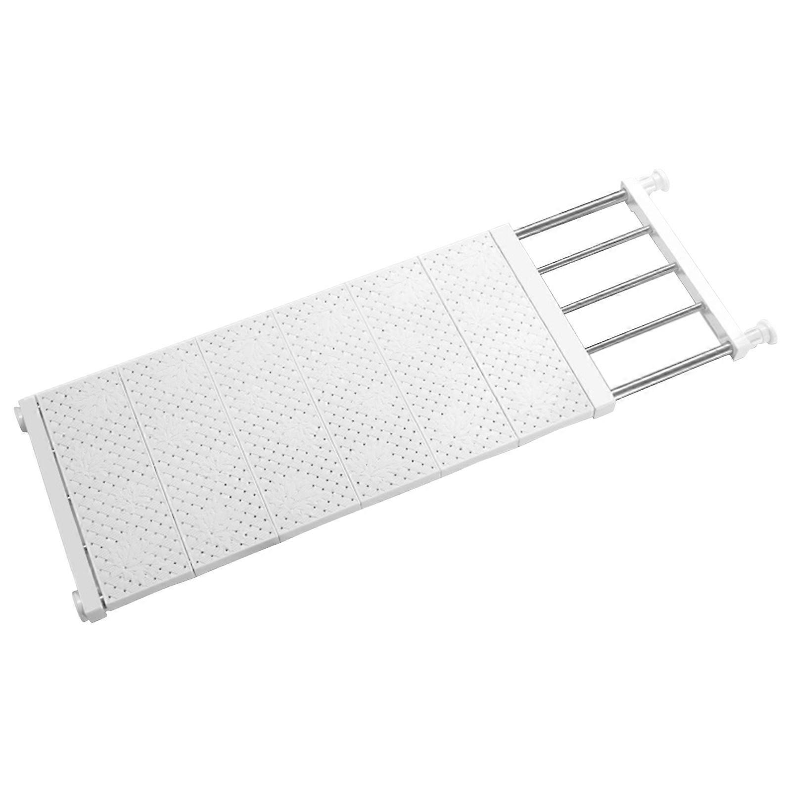 Expandable Closet Shelf Storage Rack 73-130 x 30 cm Sturdy Length Versatile Expandable Wardrobe Rack for Home