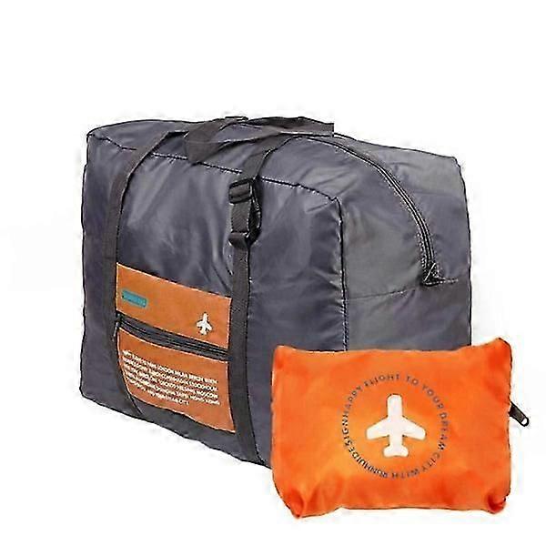Foldable Duffel Bag with Storage Bag - Orange Orange