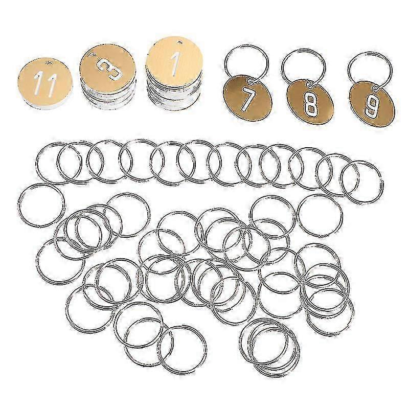 50pcs Plastic Numbered Tags compatible with Events, Inventory Organizing | Durable Labels