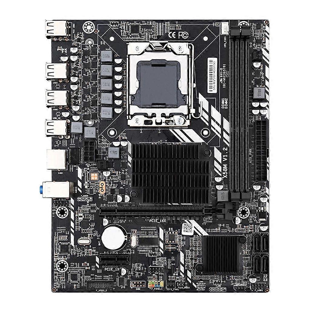 X58M 2.0 PCI-E 16X Profesyonel Anakart LGA 1366 DDR3 32GB SATA2.0 NVME için