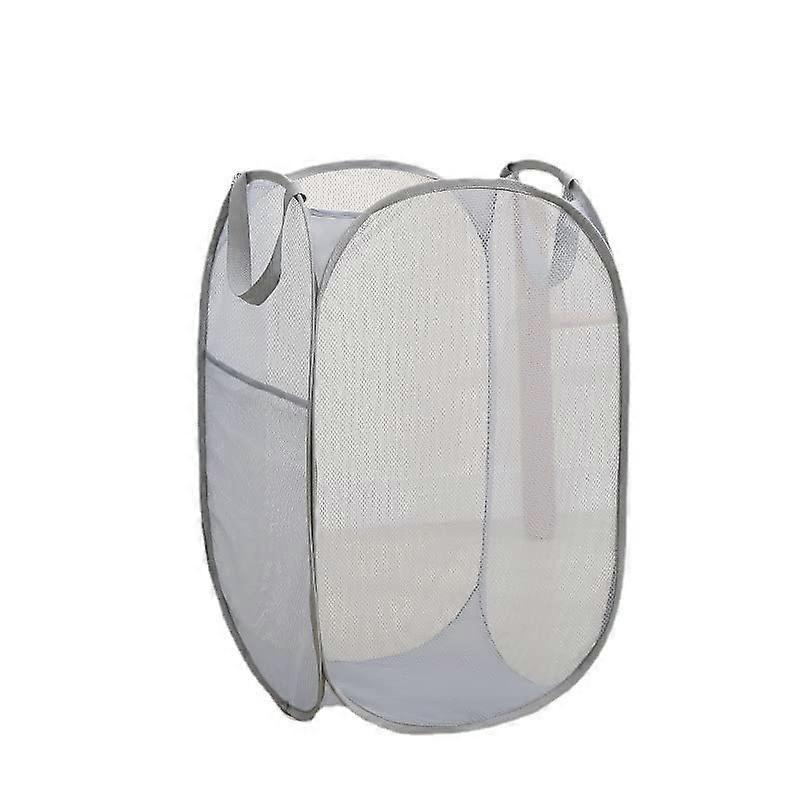 Folding Pop-up Laundry Storage Basket with Handles Washable for Utility Room
