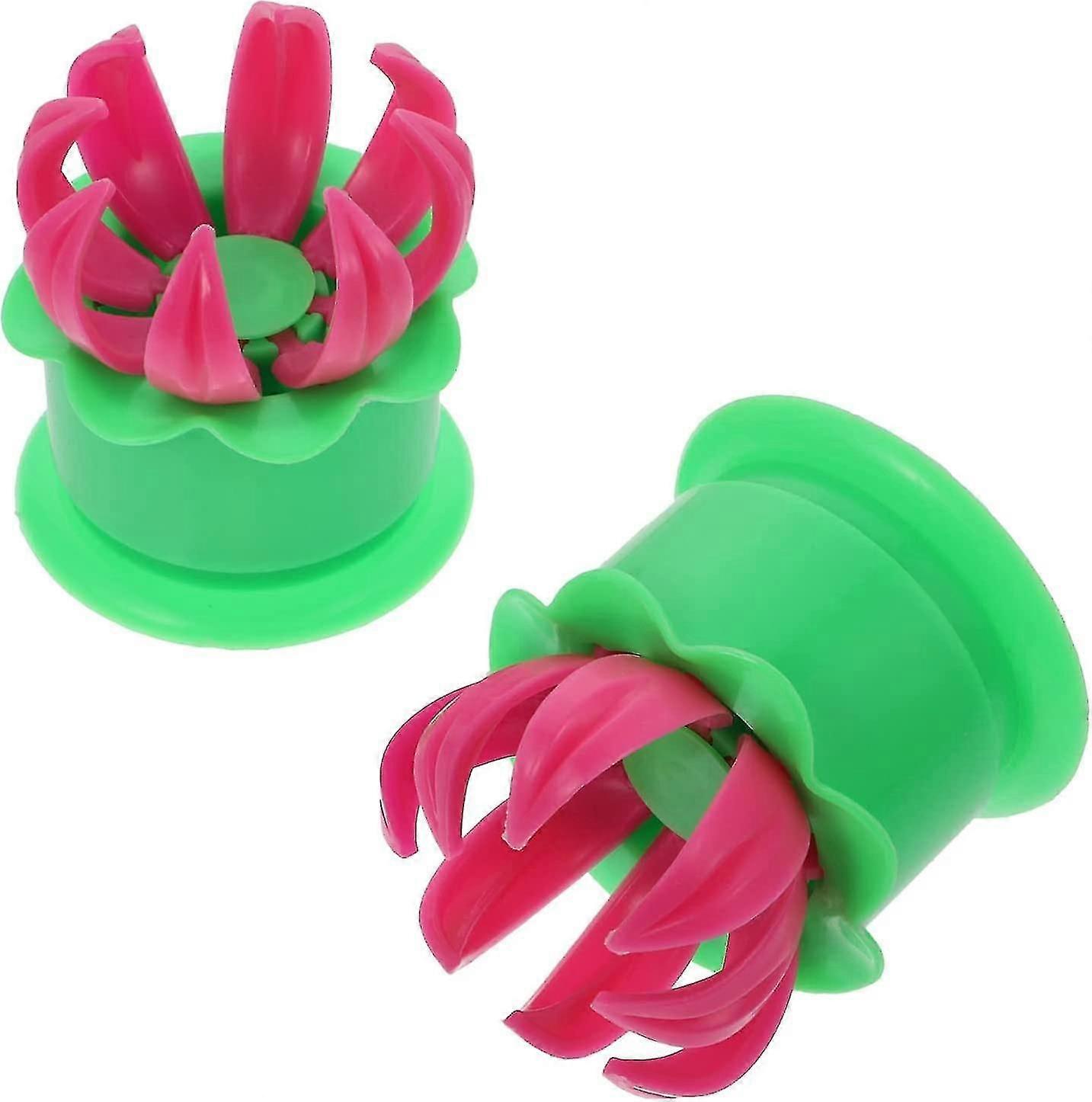 2pc Chinese Bun Maker Stuffed Bun Mold Baozi Pie Stem Mold Maker Cooking Dumpling Dim Sum Maker Stuffed Pastry Mold (d-v2)