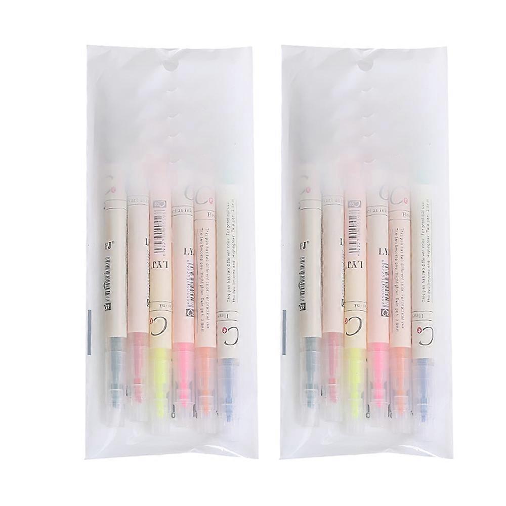 Highlighters & Pens Set, Quick Drying, No Bleed