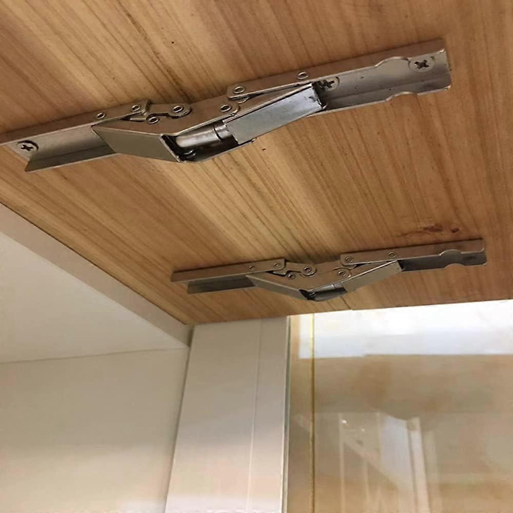 90-Degree Folding Door/Shelf Hinge, Hidden Bracket, Table Holder, Furniture (2-Piece)  Long strip (2 sets)