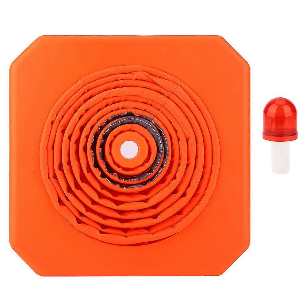 Foldable Traffic Safety Cone Reflective with LED Light for Factory Road Warning