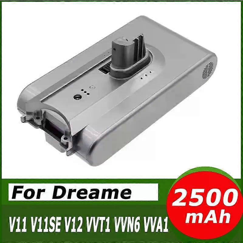 25,2 V-os 5000 mAh akkumulátorra vonatkozik a Dreame V11 V11SE V12 VVT1 VVN6 VVA1 csereakkumulátoros kézi vezeték nélküli porszívó tartozékhoz