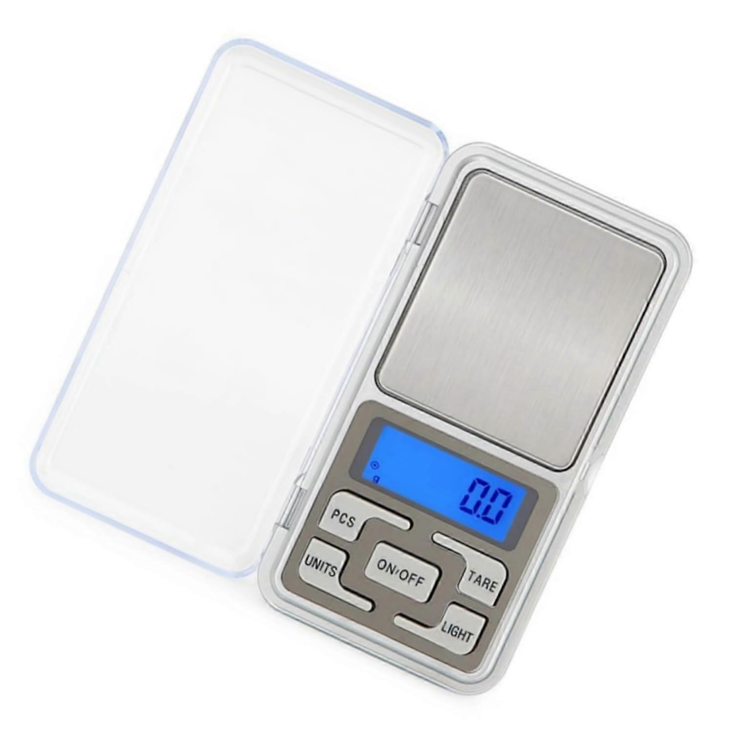Digital Libra Kitchen Food Scale, 200g Capacity, 0.01g Precision, Stainless Steel, LCD Display, Tara Function, 2 AAA Batteries