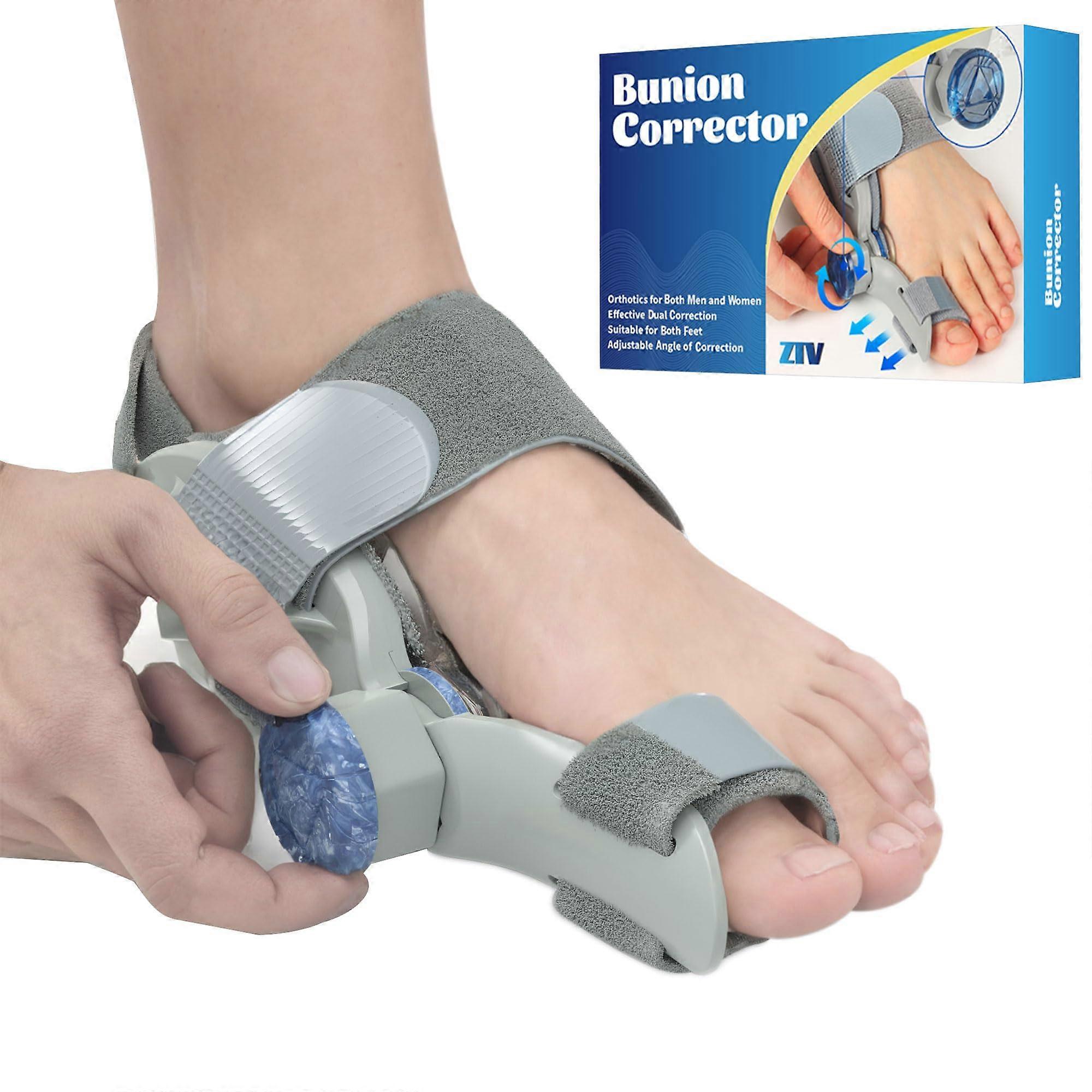 Bunion Corrector for Women and Men Big Toe, Adjustable Silicone Toe Straightener with Cushioned Pads and Splints