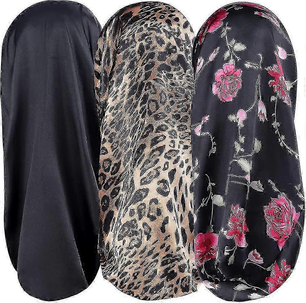 Silk Satin Sleep Cap,long Satin With Soft Comfortable Elastic Band,extra Large Gift