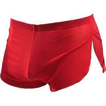 Men's Breathable Panties Split Side Boxer Briefs Underwear Transparent Trunks Shorts  S-3XL