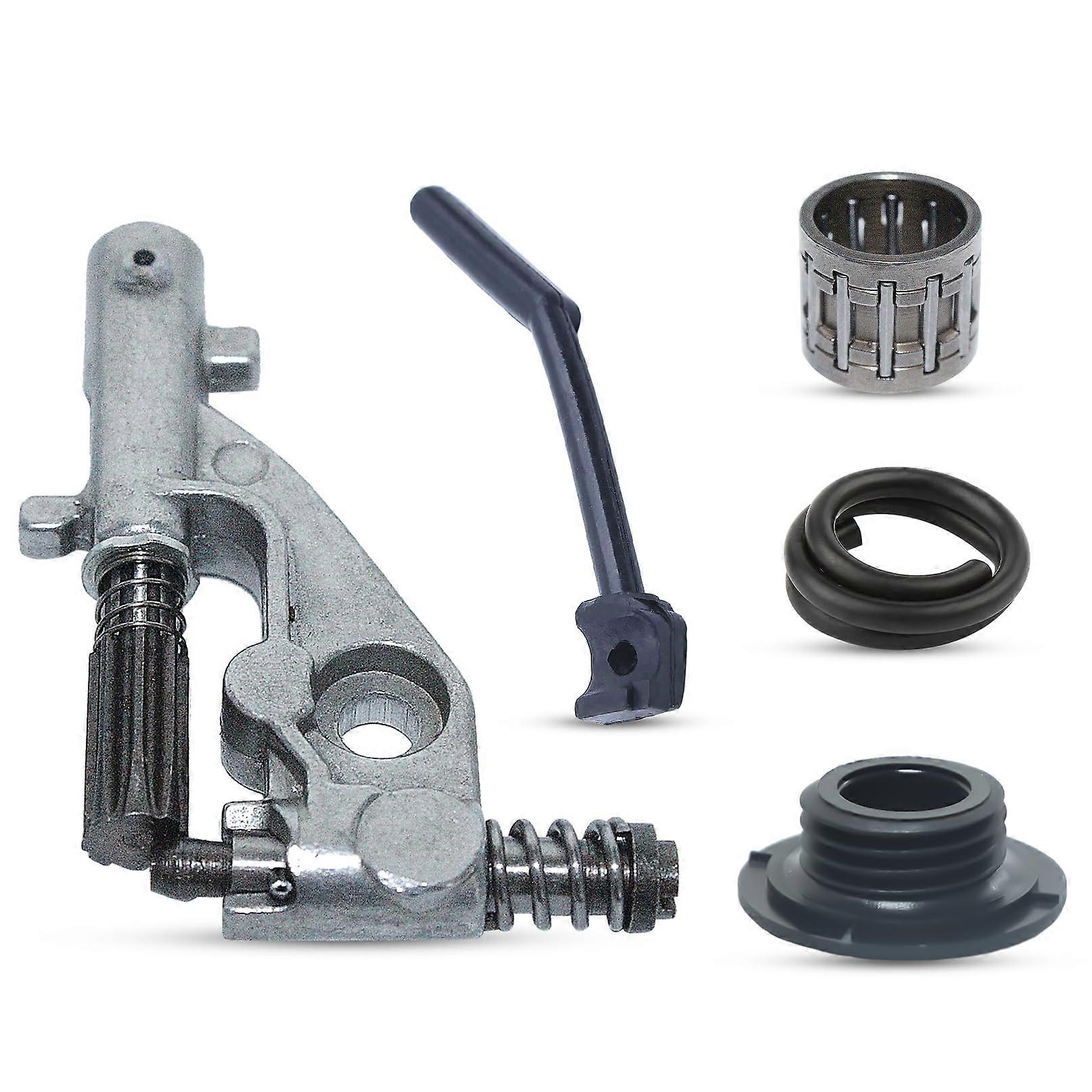 طقم خط ضغط مضخة الزيت ل Husqvarna 455 Rancher 455E 460 461 منشار السلسلة استبدال 544180104 ، 537261501 ترس مزيتة دودة