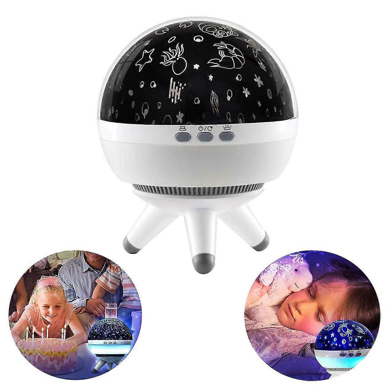 Multi-functional Night Light Kid Lamp, Three Mode-a Night Sky Of Ocean