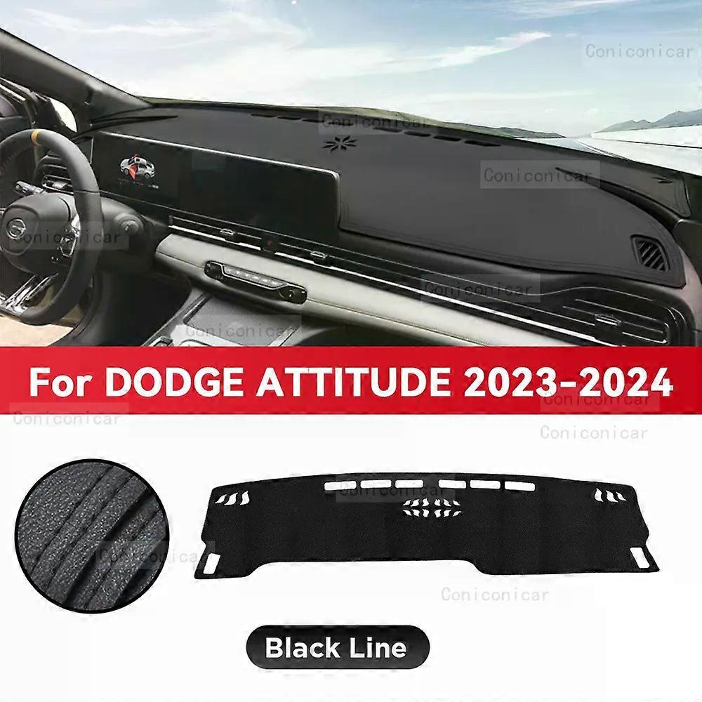 Dashboard Cover Mat Protective Pad For DODGE ATTITUDE 2023 2024 Car Accessories Dash Board Sunshade Anti-UV Carpet Dashmat