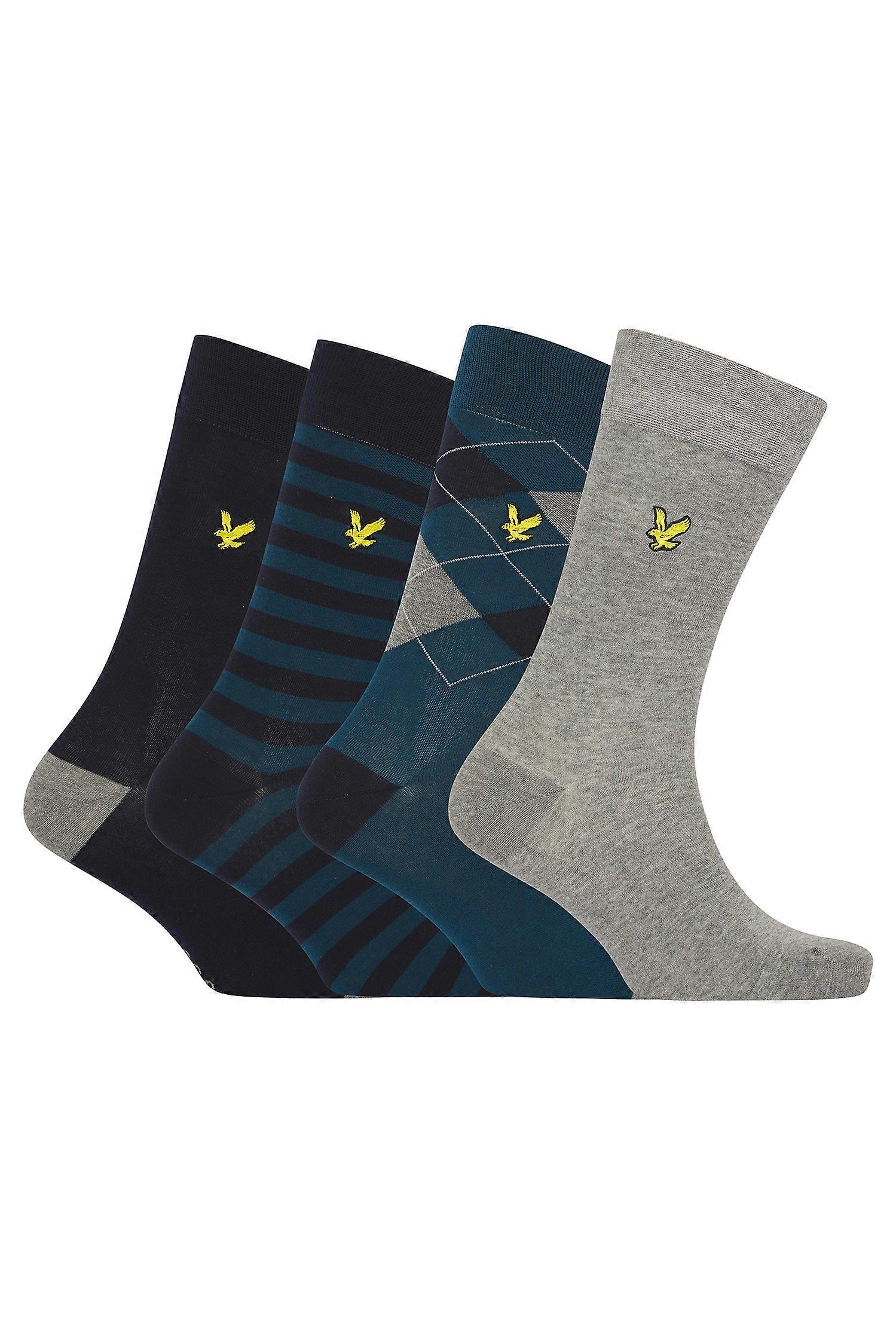 Lyle & Scott 男士亚伯拉罕连衣裙袜礼盒套装