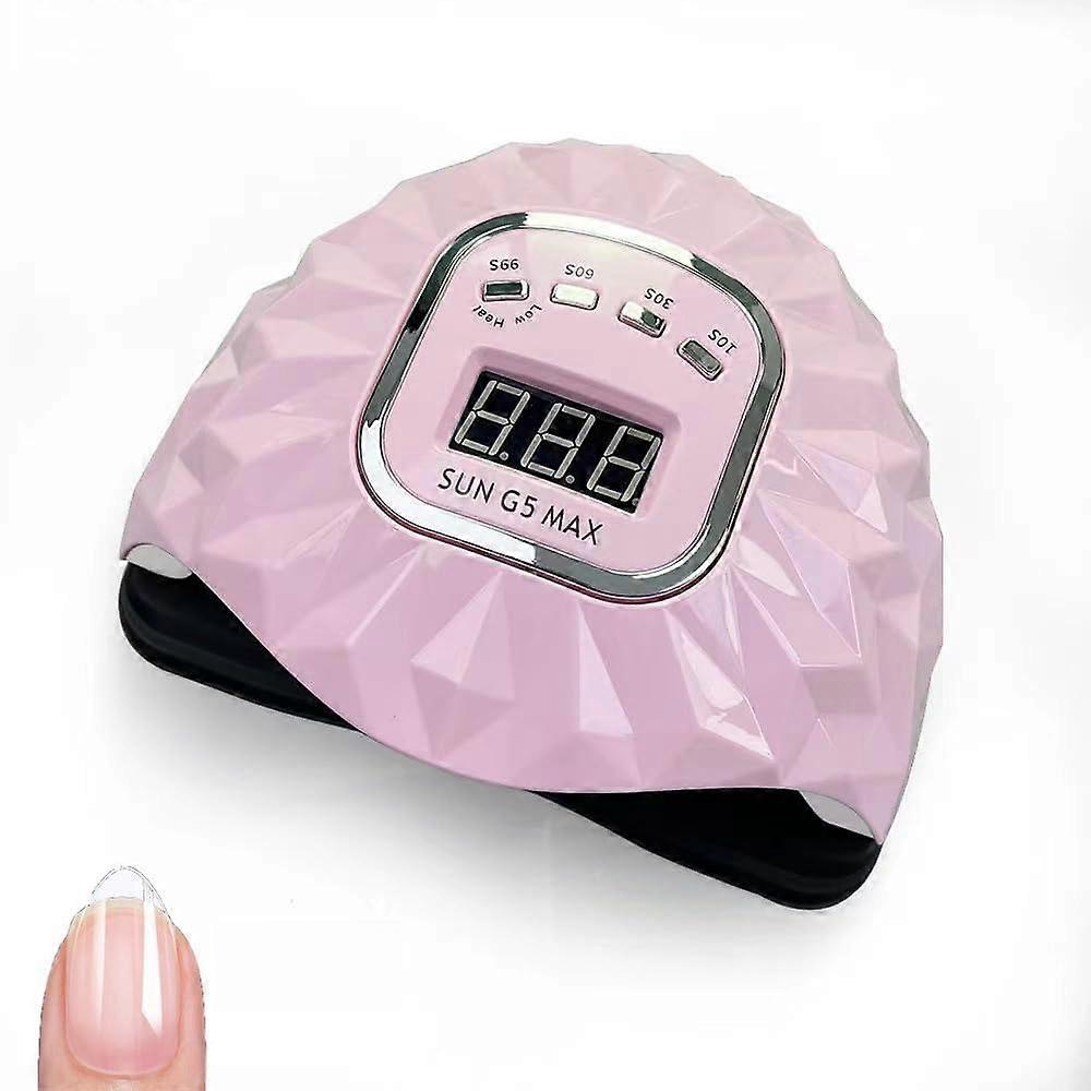 200W LED Nail Lamp for Gel Polish, Fast Drying with 4 Auto Sensors, Timer Settings for Fingernail and Toenail Use