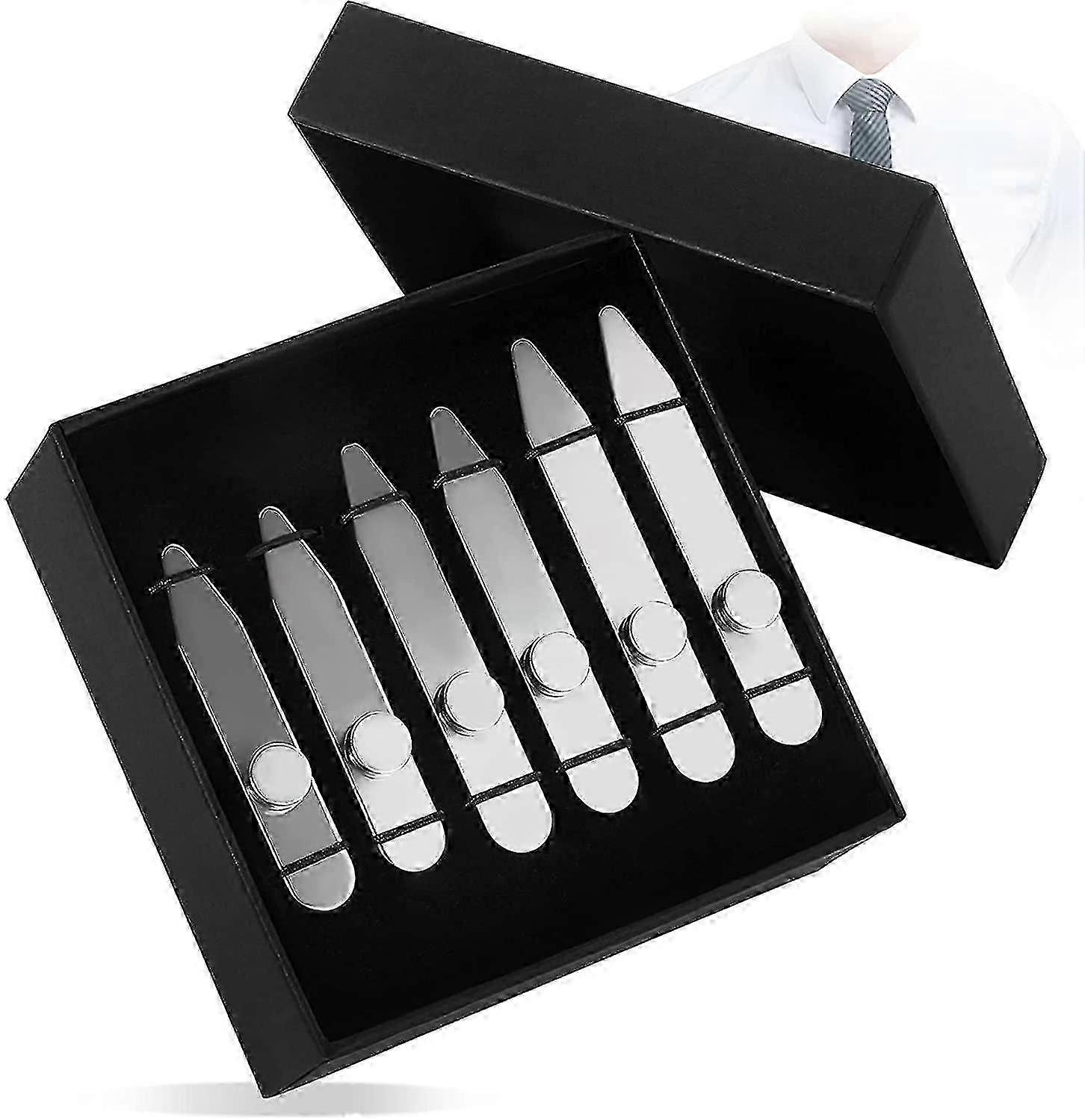 3 Pairs Of Stainless Steel Collar Reinforcement, Collar Stay Shirt Collar