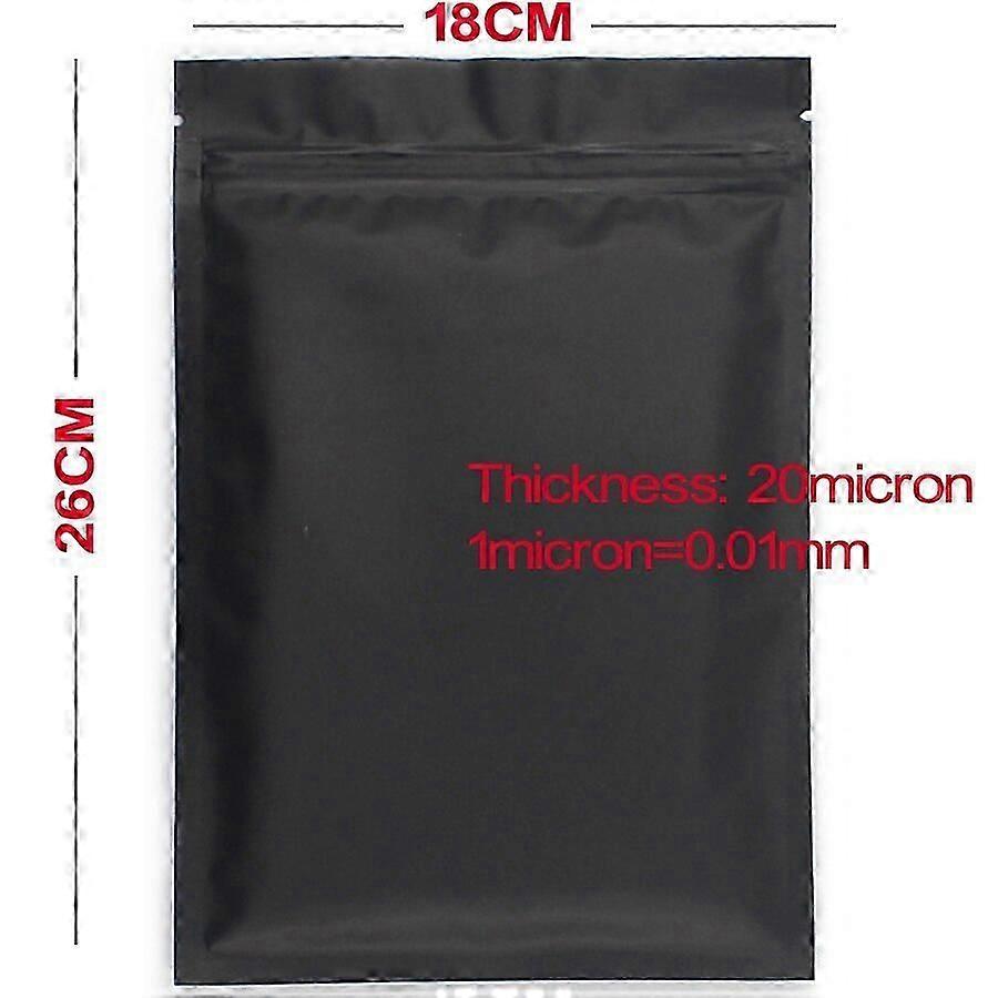 50pcs Matte Preto Branco Branco Calor Vedação Plástico Ziplock Boca Ziplock Embalagem Saco de Alumínio À Prova de Alumínio Mylar Ziplock Sacos