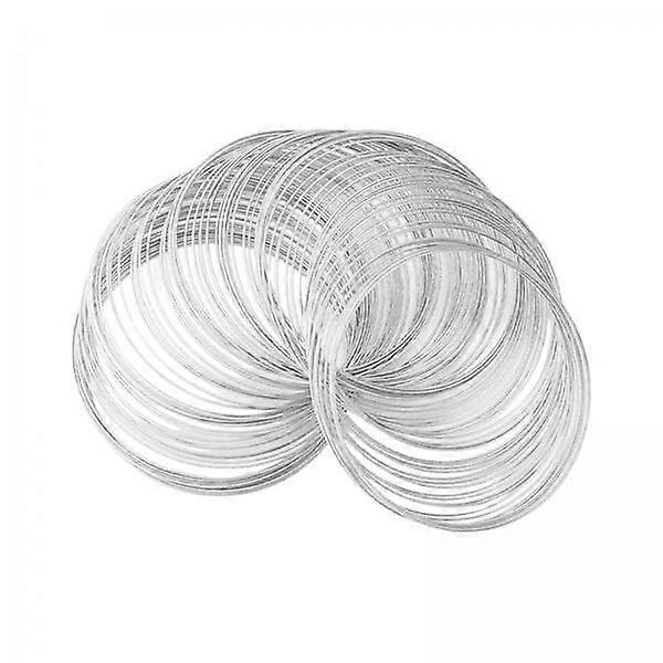 Jewelry Making Memory Wire Set - 100 Loops Metal Wire Kit