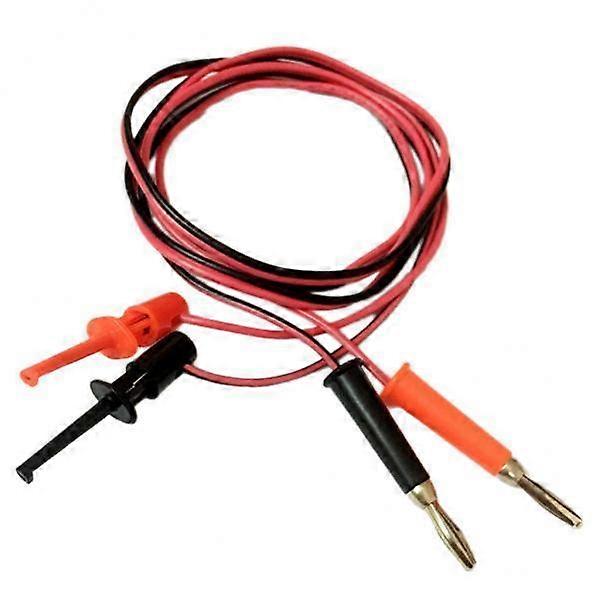 5x4mm Multimeter Banana Plug to Test Hook Wire Cable for Electrical Testing 1M