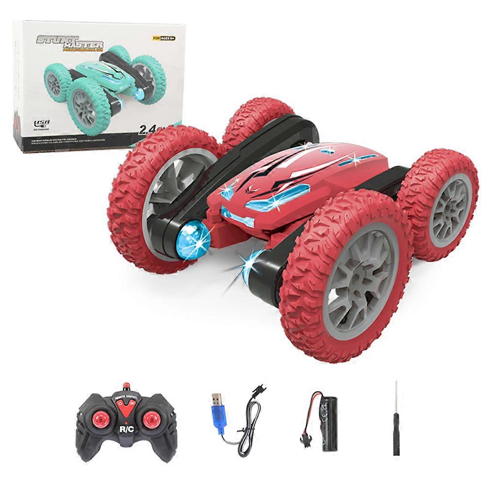 High Quality Model Wireless Car Novelty Vehicle 360° Rotate Remote Control Car Drift Lightweight Spinning Car  Red
