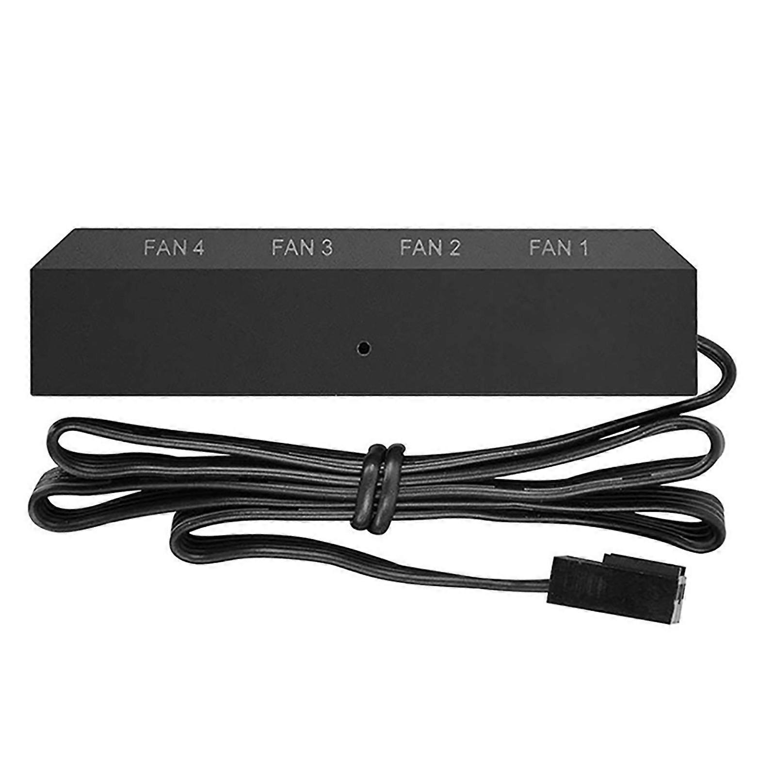 Fan Hub Chassis Fan Hub 3Pin/4Pin PWM Fan Splitter Chassis Fan Speed Control Expansion Box 1 To 4/10 Ports Adhesive