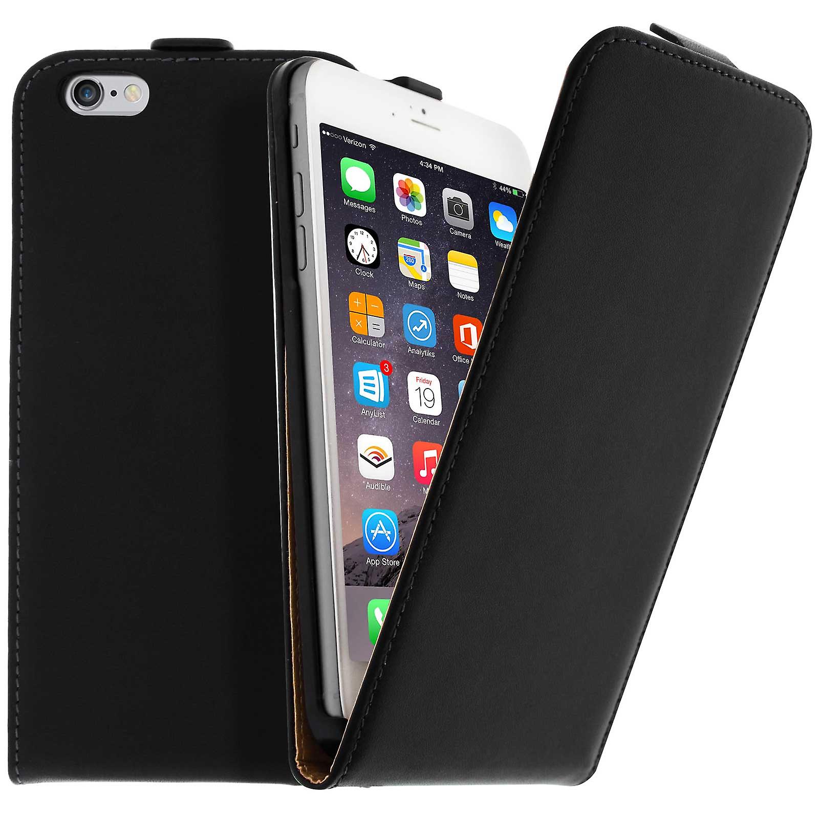 Capa fecho vertical magnético iPhone 6 Plus / 6S Plus - Preta