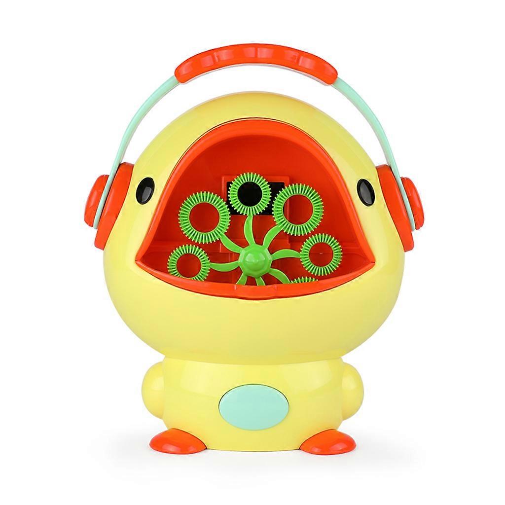 Powerful Battery Operated Bubble Machine for Kids Large Capacity Motorized Rotating Wand System Perfect for Parties