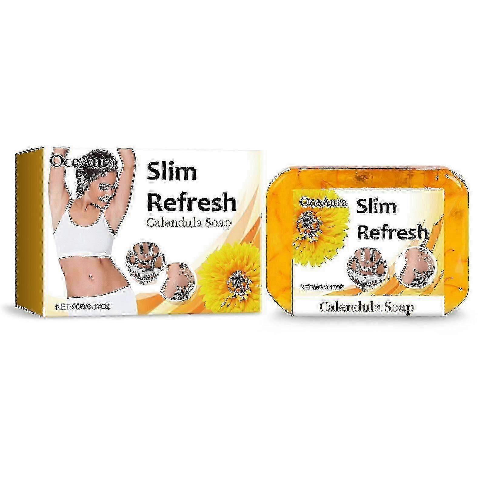 Refreshing Calendula Soap, Refreshing, Light And Gentle Cleansing Skin Shaping Cleansing Soap