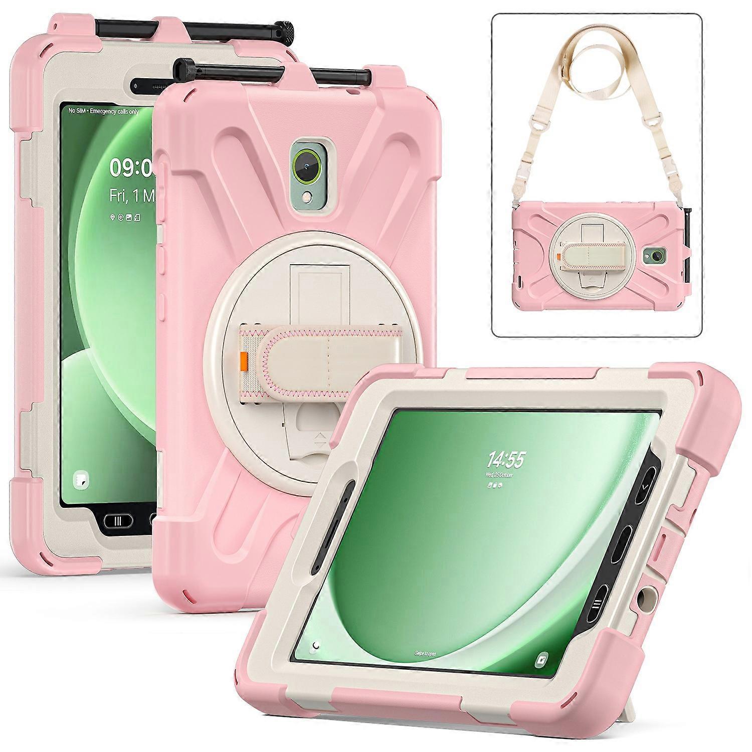 For Samsung Galaxy Tab Active 3 T570 Tab Active5 X306B Case PC+Silicone Protective Cover with Should