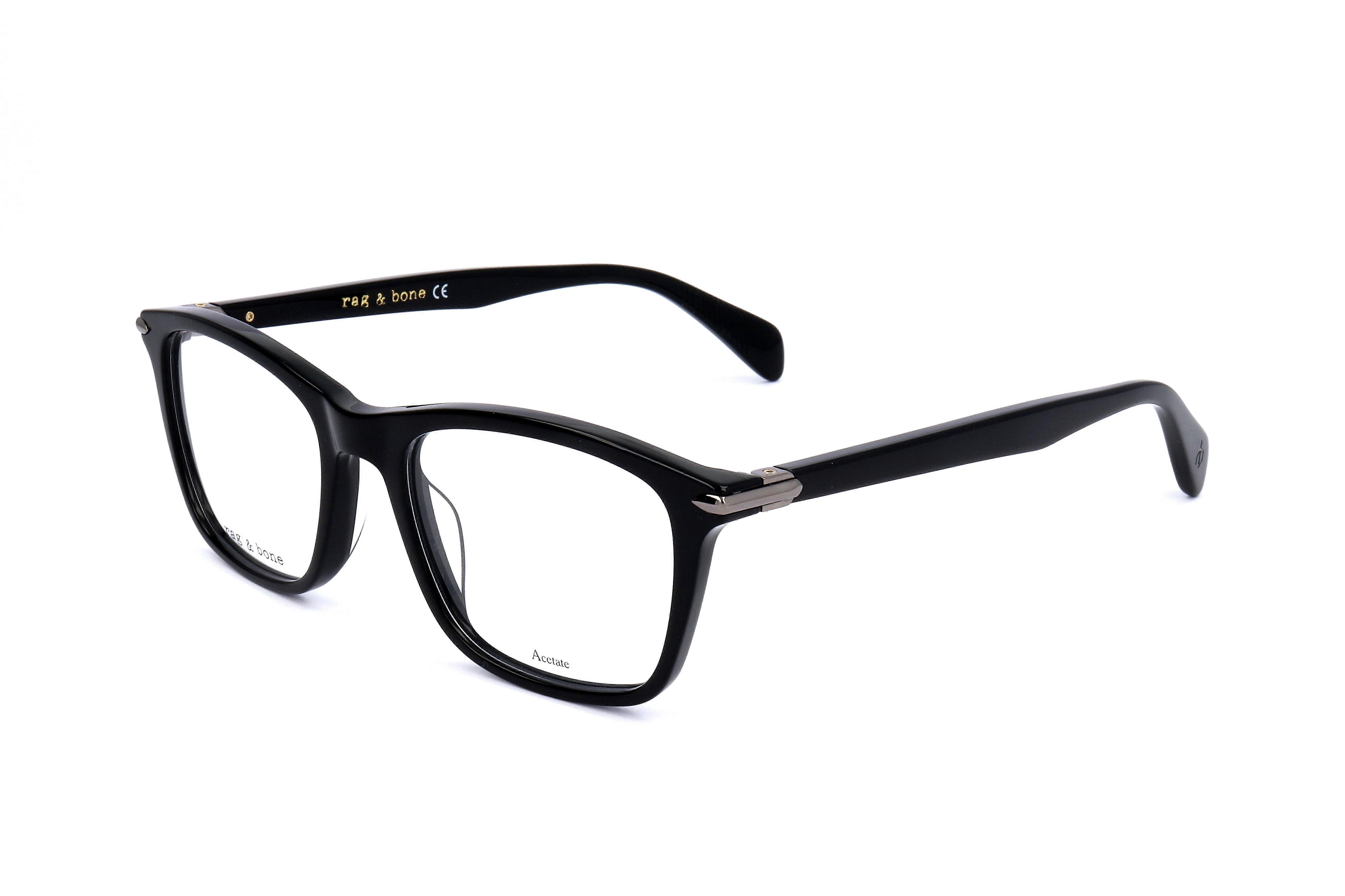 Eyewear Frames Rag & Bone RNB7024 807 BLACK 51/19/145 MAN