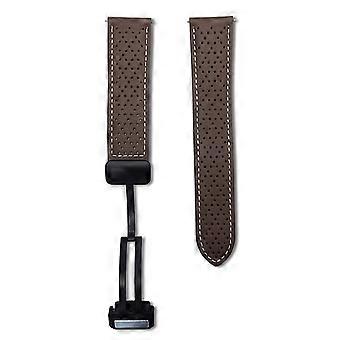 22mm Replacement Strap Compatible For Huawei Watch GT 5 46mm Magnetic Buckle Genuine Leather Watch Band with Multi Hole