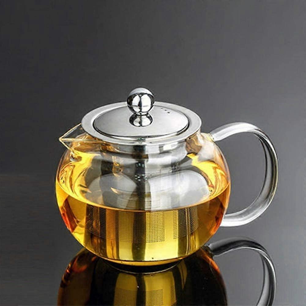 Glass Teapot 1300 ml Transparent Glass With Filter, High-Temperature Tea Maker, Teapot With Handle