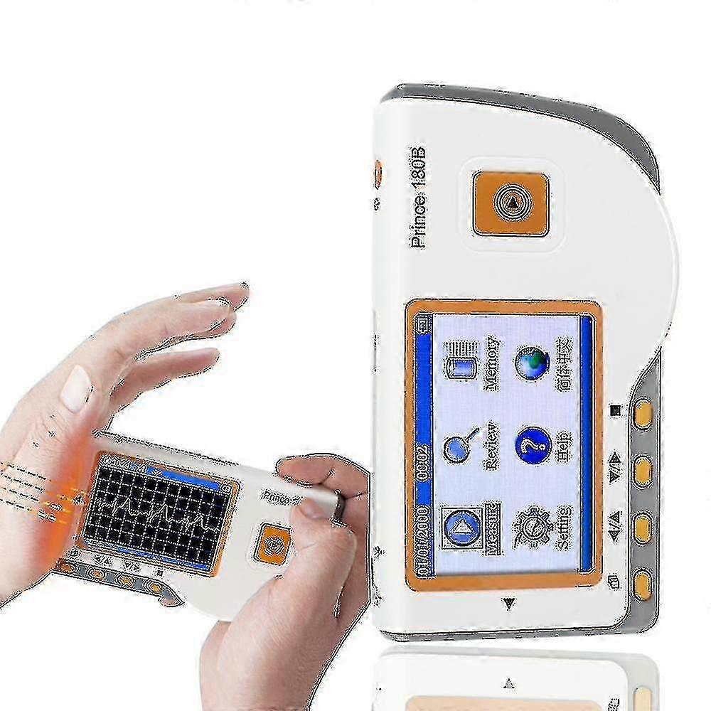 Prince 180b Handheld Ecg Ekg Portable Monitor Electrocardiogram Lcd For Home Travel Use