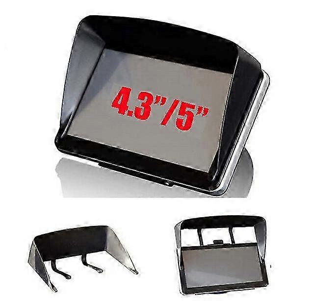 Universal Sunshade Visor Hood Block for GPS Navigation Accessories Compatible with 4.3, 5, and 7 Inch Frames - Door Lock Protective Cover