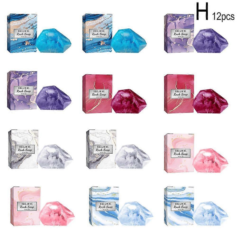 12PCS(H)$Body whitening and brightening soap cleans acne marks, repairs dullness, moisturizes, whitens and beautifies skin
