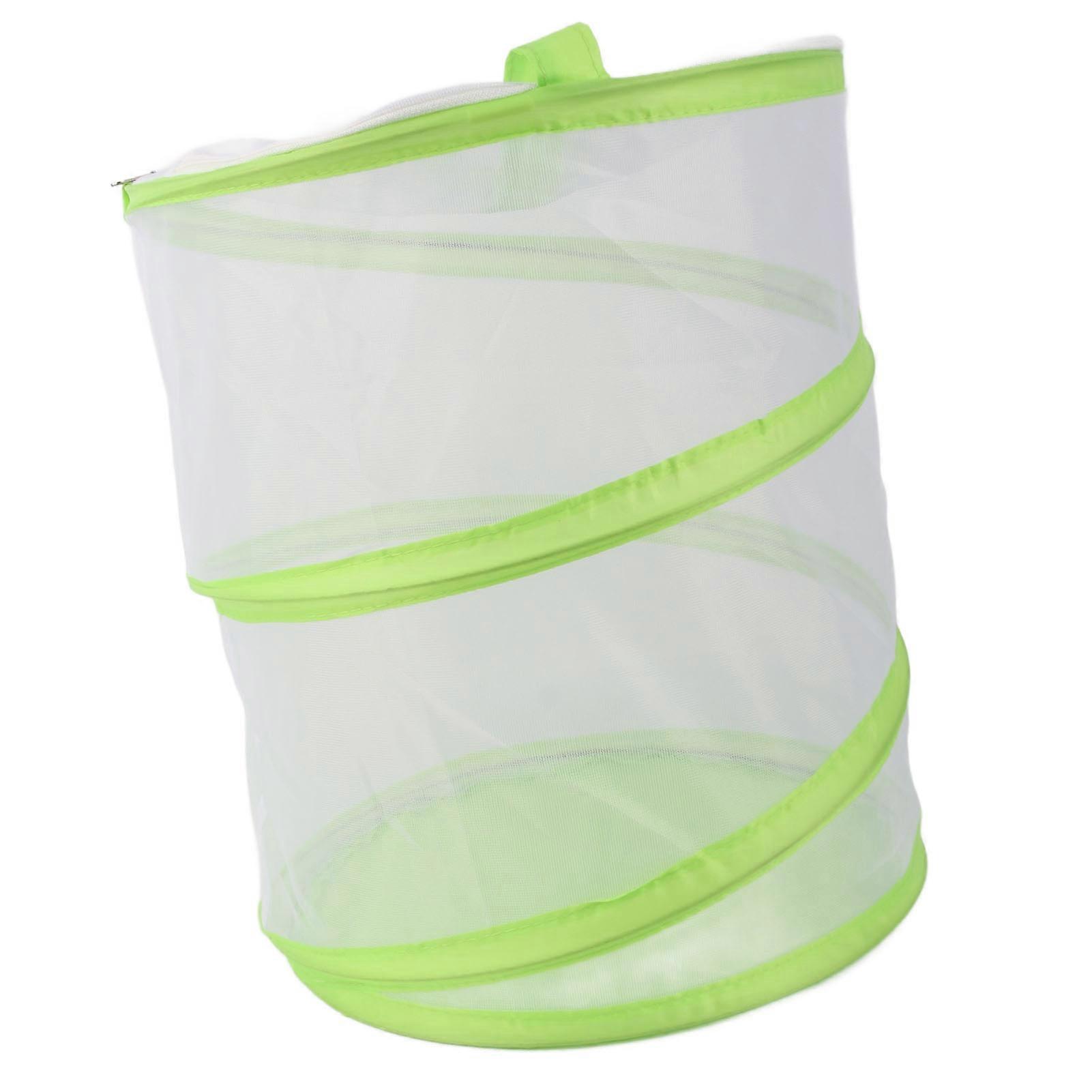 Butterfly Mesh Cage Collapsible Portable See Through Butterfly Habitat Enclosure with Handle for Locust S