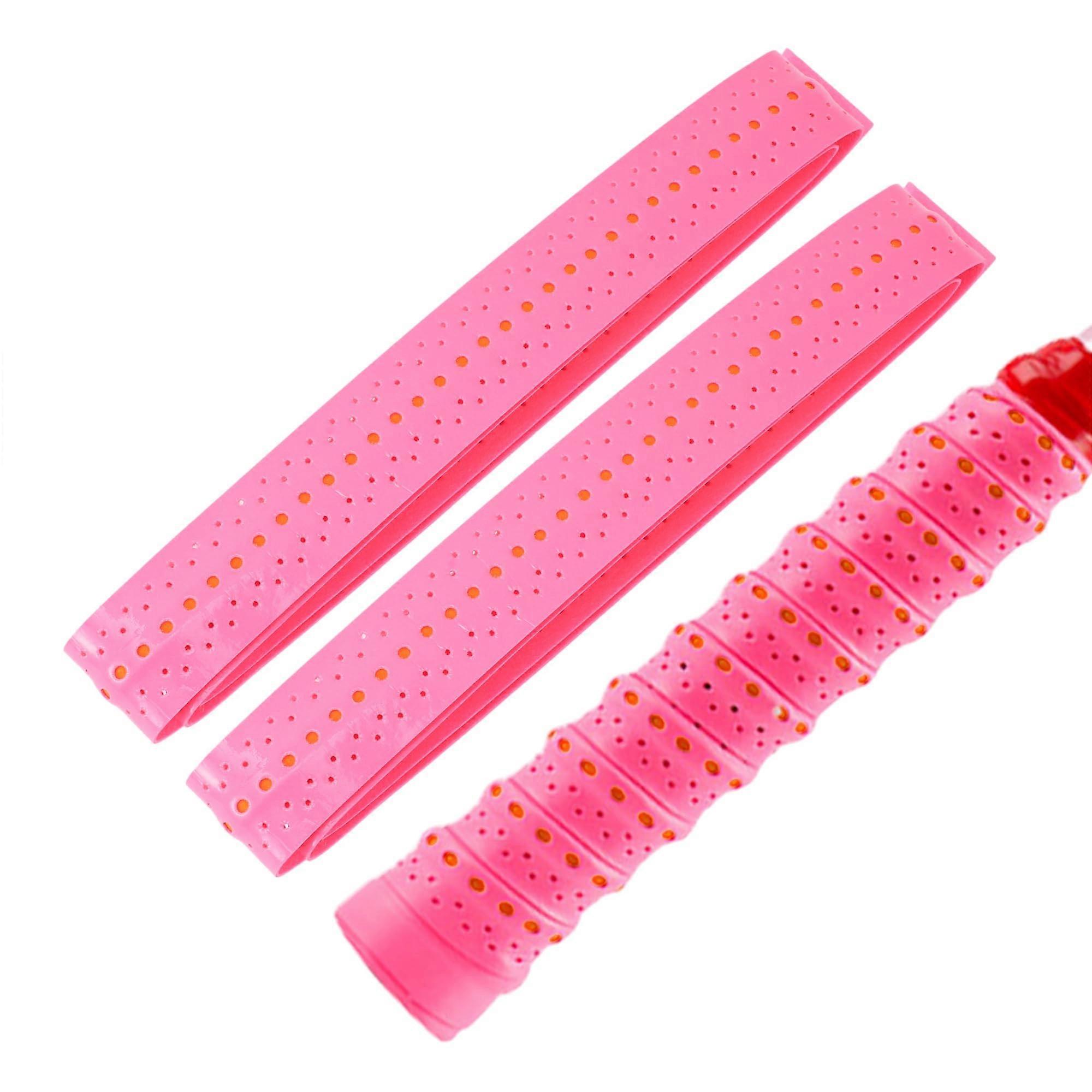 2 κομμάτια overgrip ρακέτας τένις, Dry tennis racket overgrip, Αντιολισθητικό απορροφητικό overgrip, Racket overgrip, Ροζ Πορτοκαλί