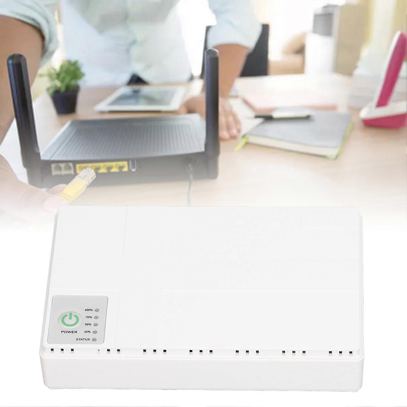 8800mAh Mini UPS Battery Backup 5V 9V 12V POE 15V POE 24V Output Uninterruptible Power Supply for Camera Router 85‑265V EU Plug 