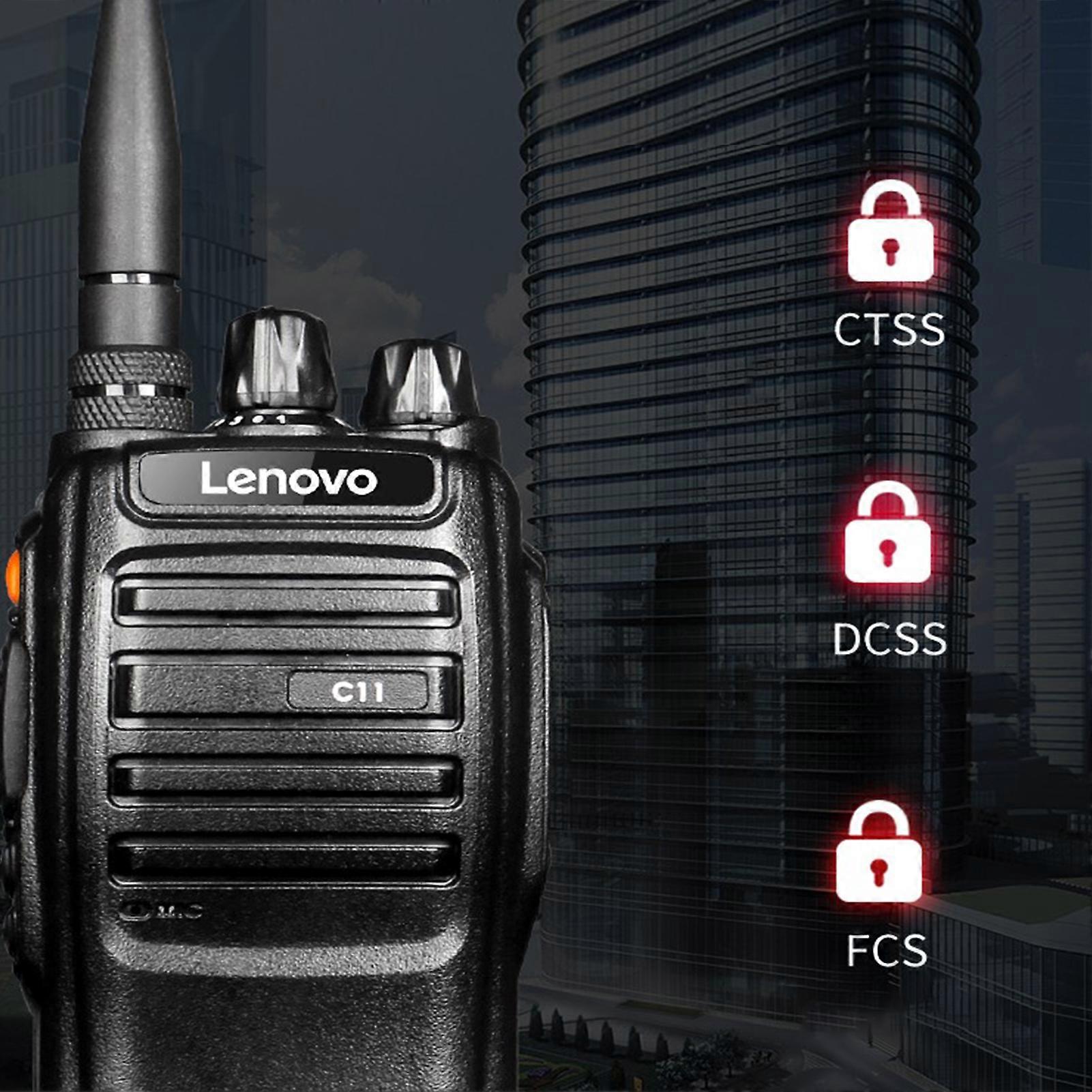 Lenovo C11 워키토키 성인용 장거리 워키토키, 하이킹 캠핑 여행을 위한 16개 채널