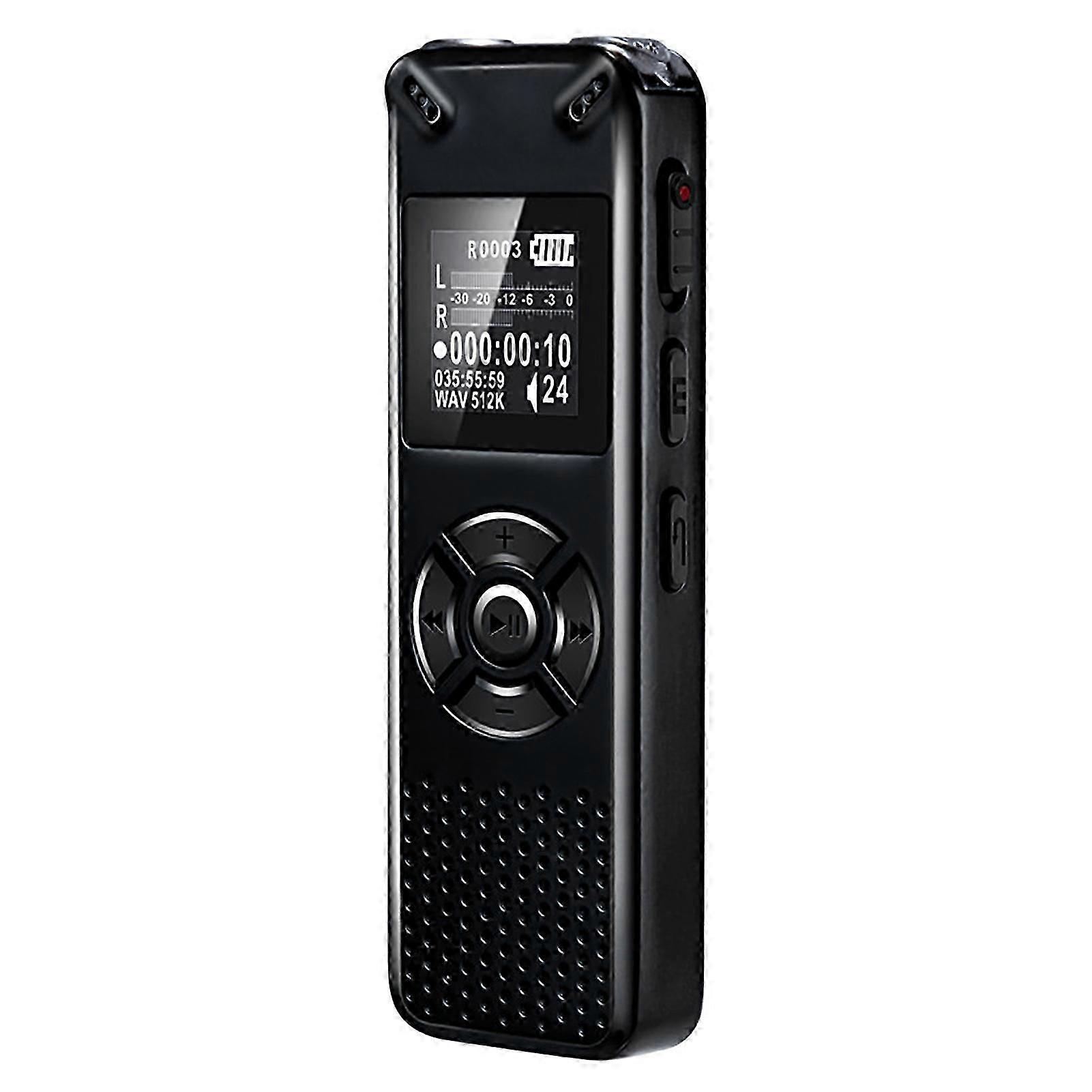 8GB Digital Voice Recorder Voice Activated Audio Recording with Playback MP3 Music Player 572hrs Recording Device Support Password for Lectures Meetin