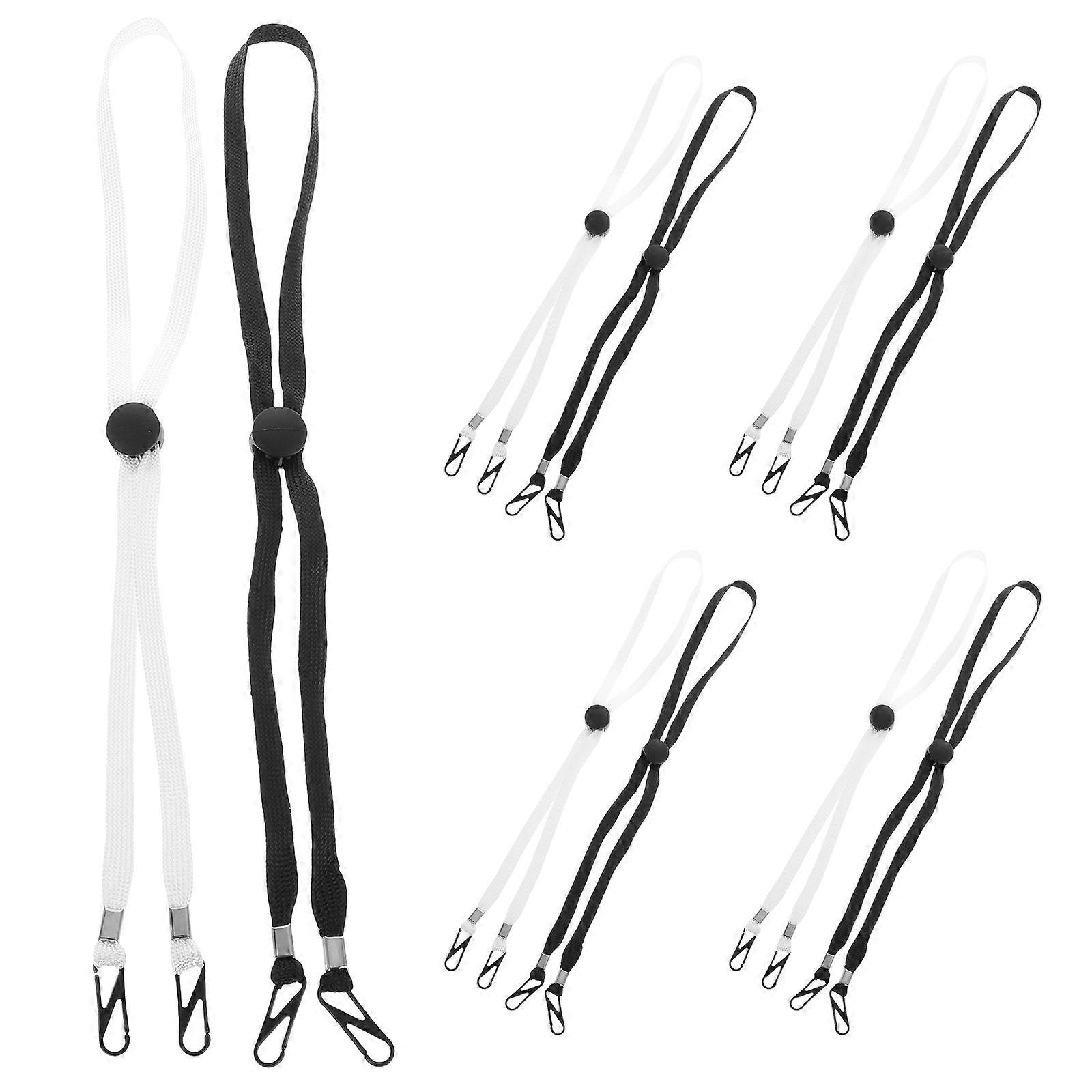 Adjustable Windproof Hat Strap Clips with Removable Lanyard for Sun Hats – Neck Protection Accessories for Golf, Fishing, and Outdoor Activities