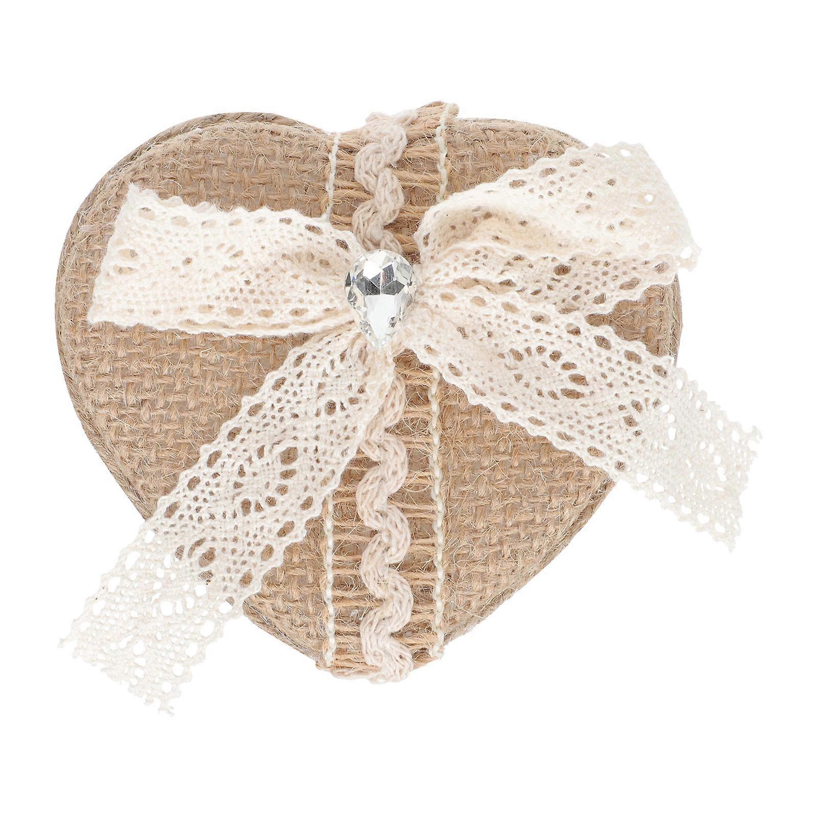 Small Trinket Box Wedding Box Brides Linen Ring Protection 1Pack