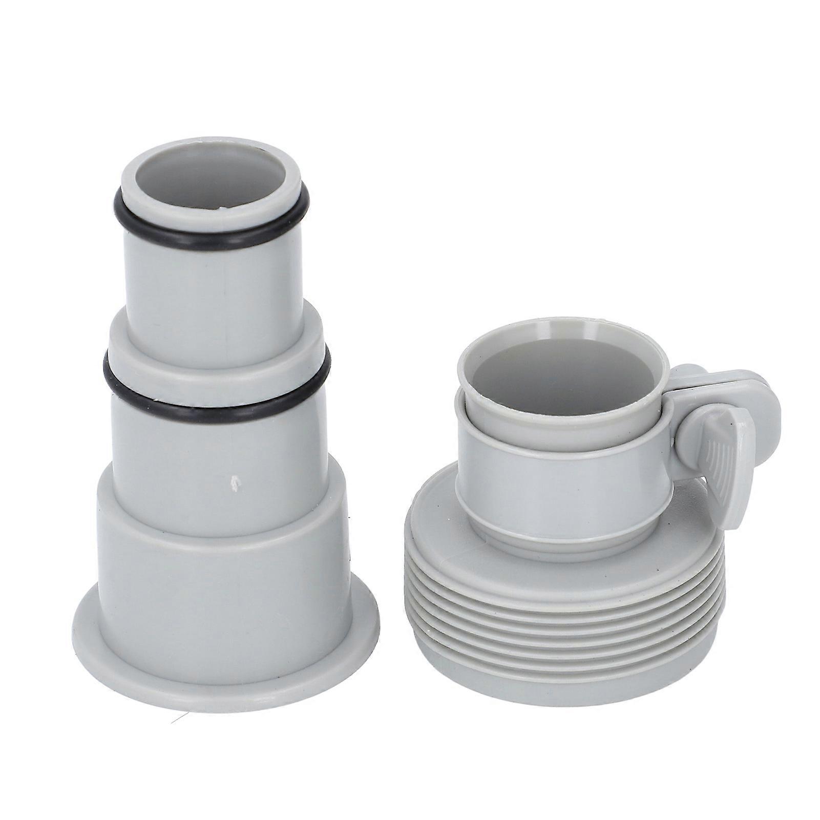 4PCS PVC Threaded Clamp Pool Hose Adapter Set for 1.25/1.5in