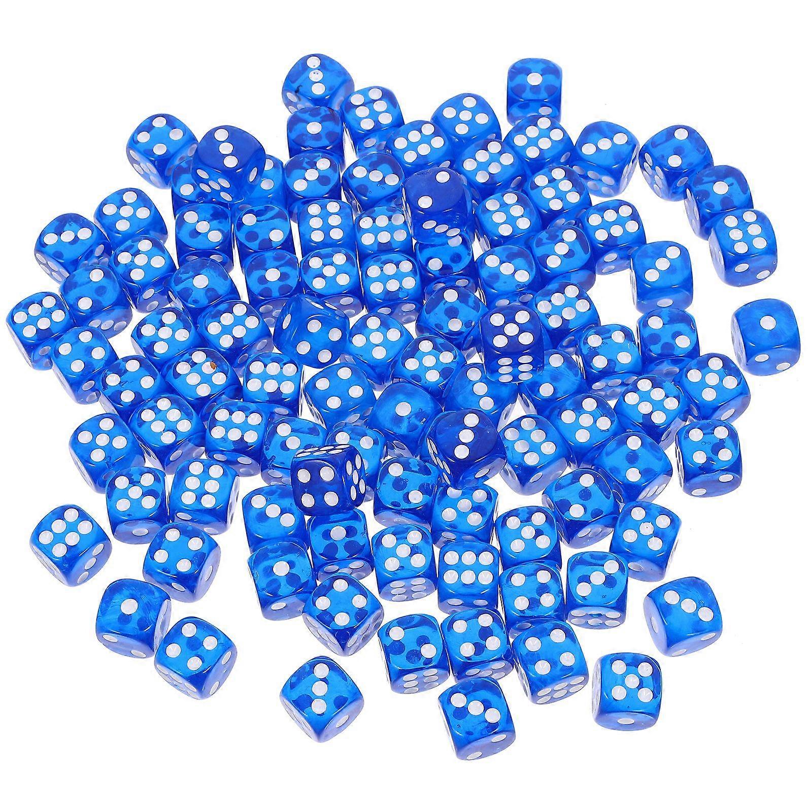 100pcs Game Dices Party Dices Game Dices Party Accessory Dices Board Game Dices